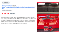 2010-2024 4RUNNER EMBLEM OVERLAY BLACKOUT KIT