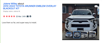 2010-2024 4RUNNER EMBLEM OVERLAY BLACKOUT KIT