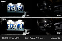 Diode Dynamics Interior LED Cool White Kit for 2007-2014 Toyota FJ Cruiser Stage 2