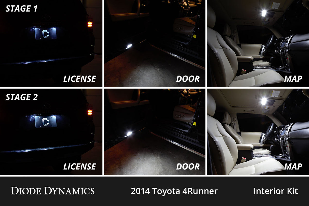 Diode Dynamics Interior LED Cool White Kit for 2010-2024 Toyota 4Runner Stage 1