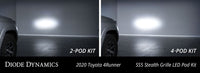 Diode Dynamics SS5 Stealth Grille LED Pod Bracket Kit for 2014-2024 Toyota 4Runner