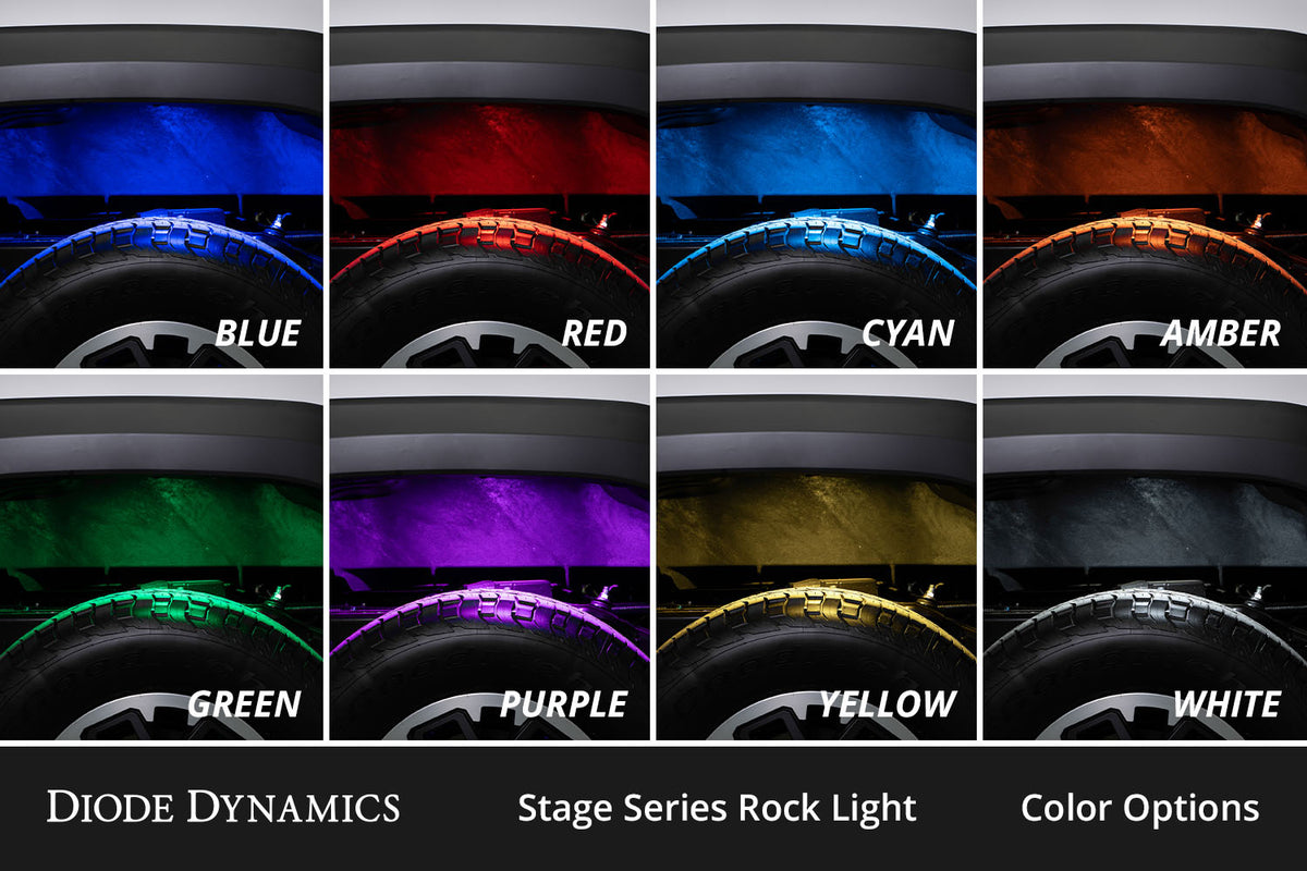Diode Dynamics Rock Light Installer Magnet Mount Kit RGBW (12-pack)