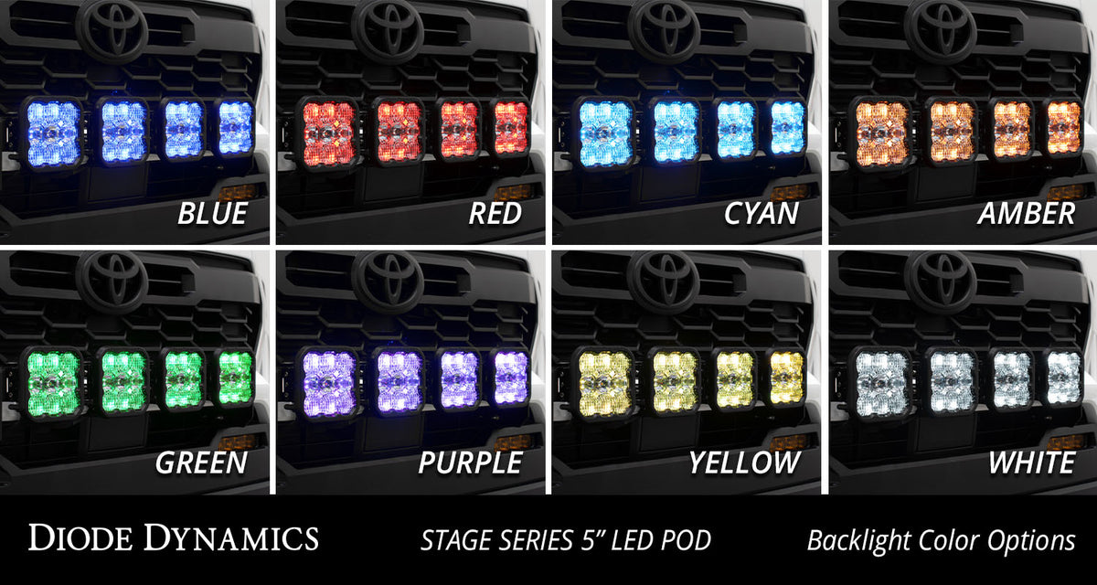 Diode Dynamics SS5 Grille CrossLink Light Bar Combo Kit for 2024+ Toyota Tacoma
