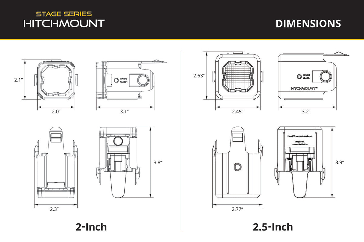 Diode Dynamics HitchMount LED Pod 10-Pin Reverse Kit C1R