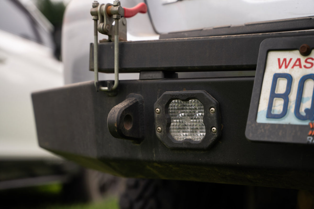 Diode Dynamics SS3 LED Pod Red Backlight Flush White (Pair)