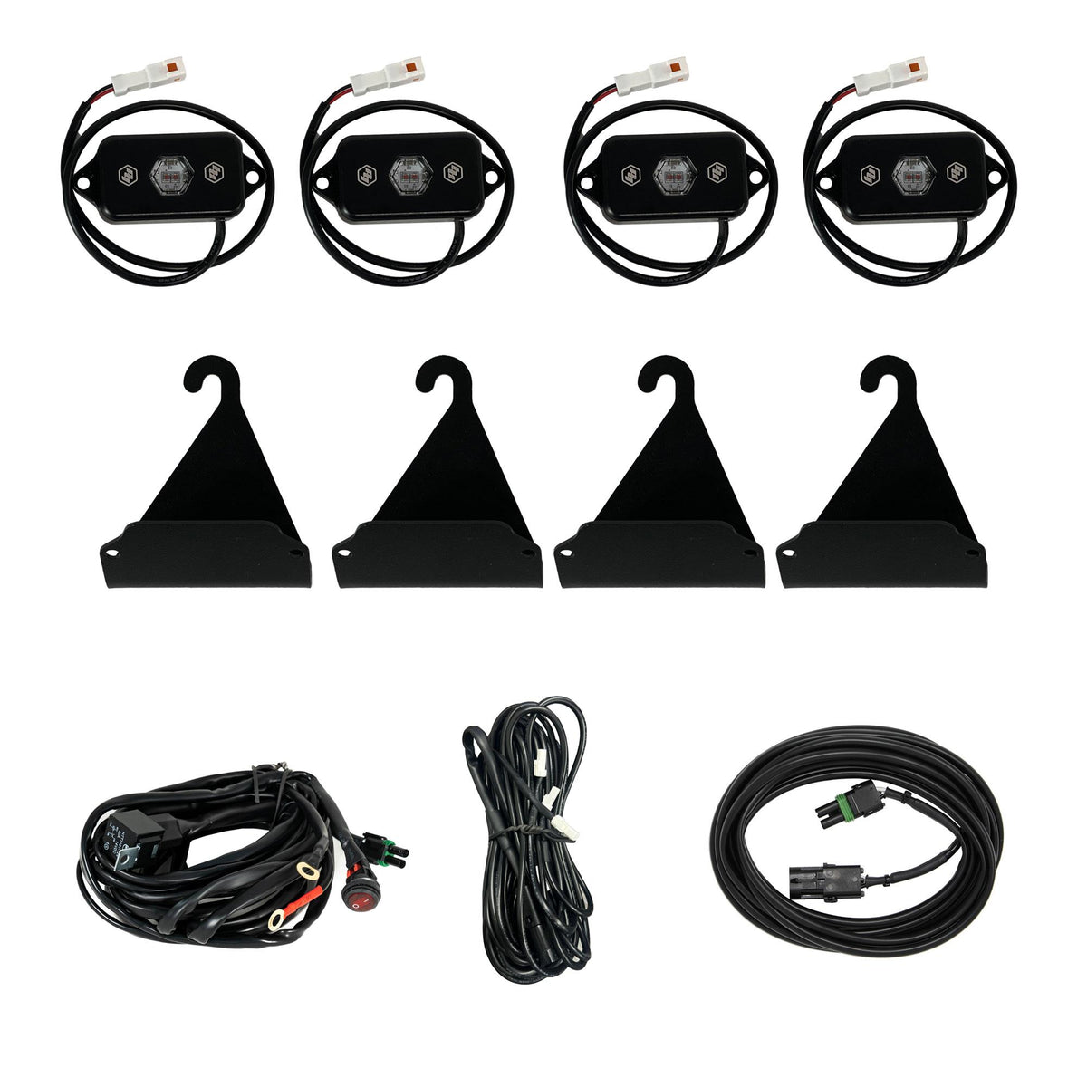 Baja Designs Bed Rail Cargo Light Kit For 05-25 Toyota Tacoma 07-25 Toyota Tundra