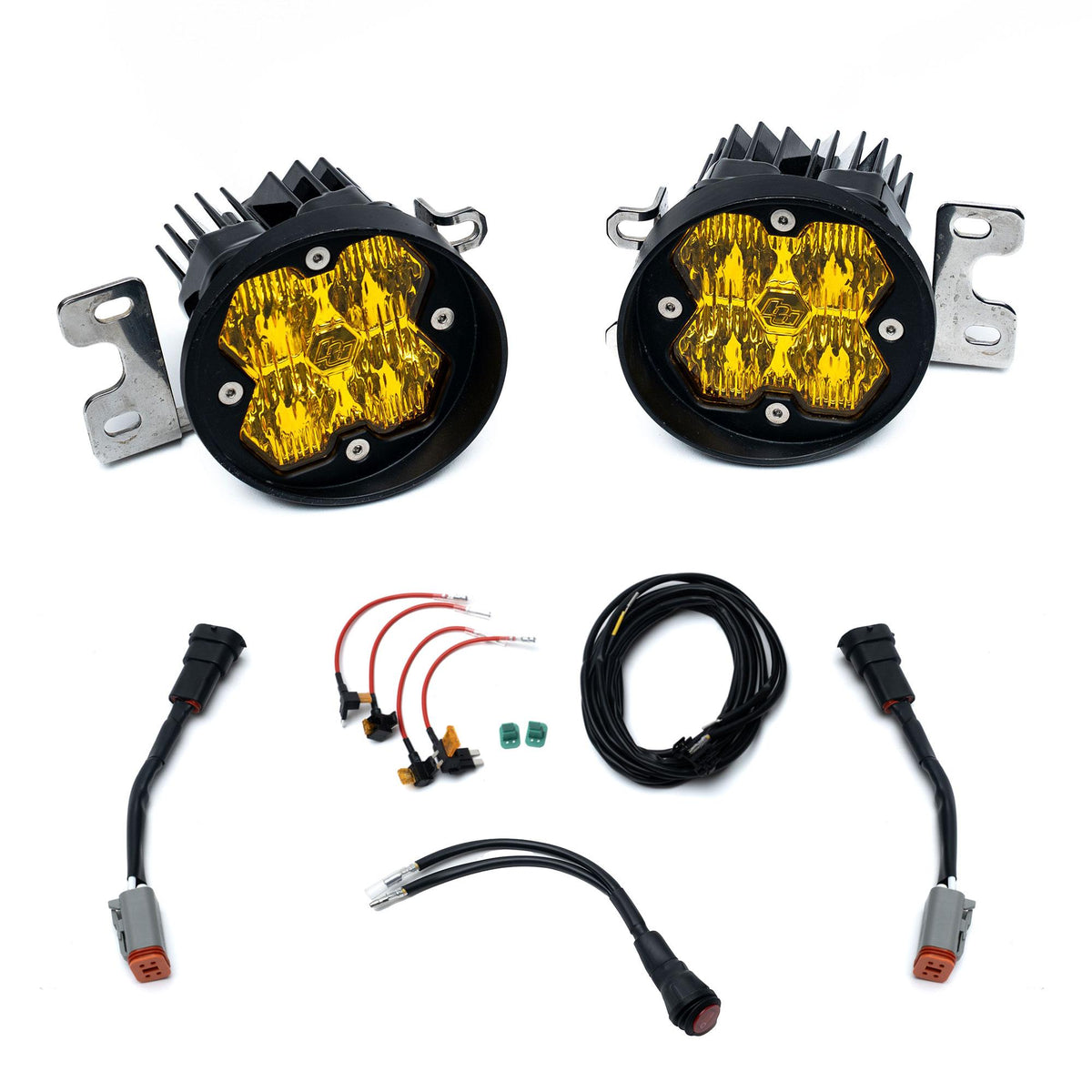 Baja Designs Squadron-R 2.0 Sport Fog Pocket Light Kit Toyota 2010-24 4Runner 2012-23 Tacoma 2014-21 Tundra