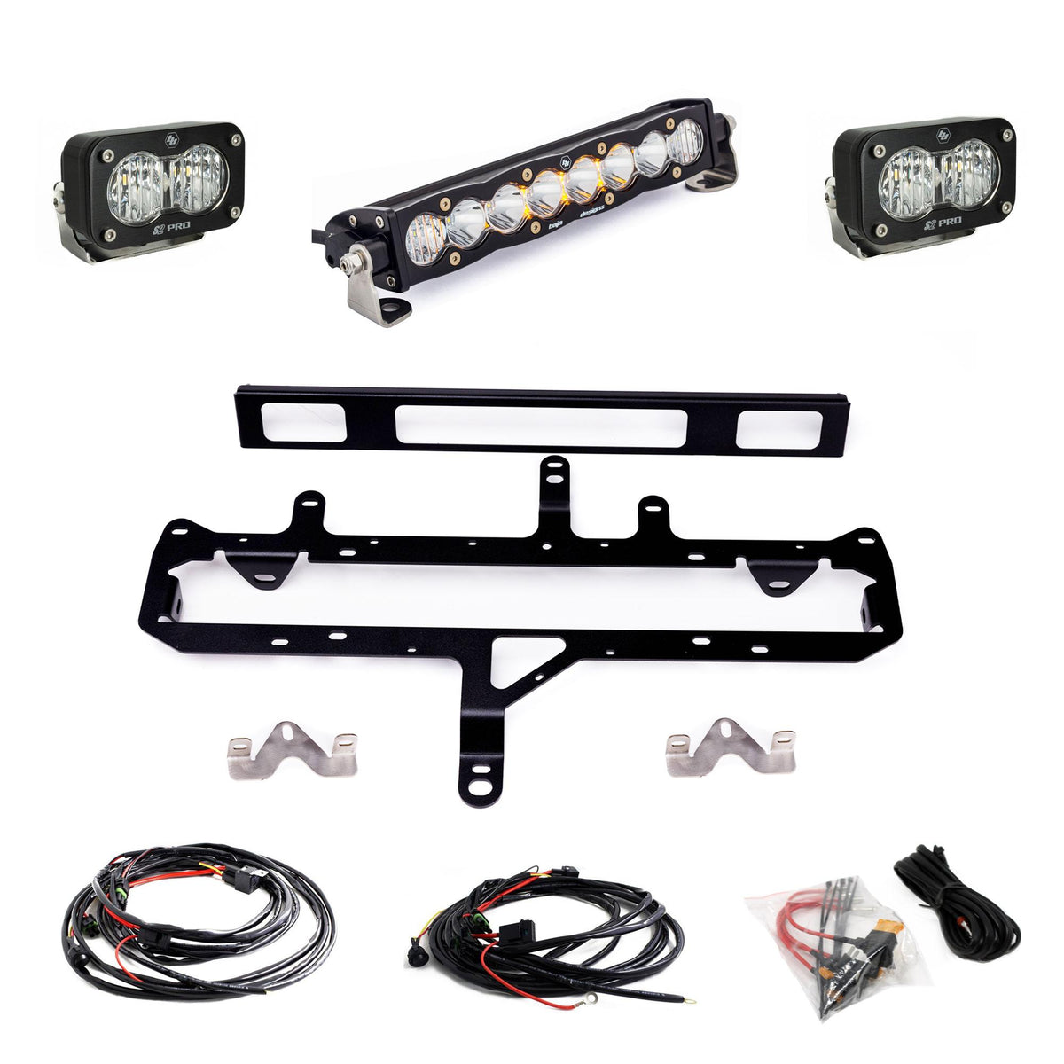 Baja Designs S8 10-inch/S2 Pro Grille Light Kit 2024-On Toyota Tacoma TRD Pro