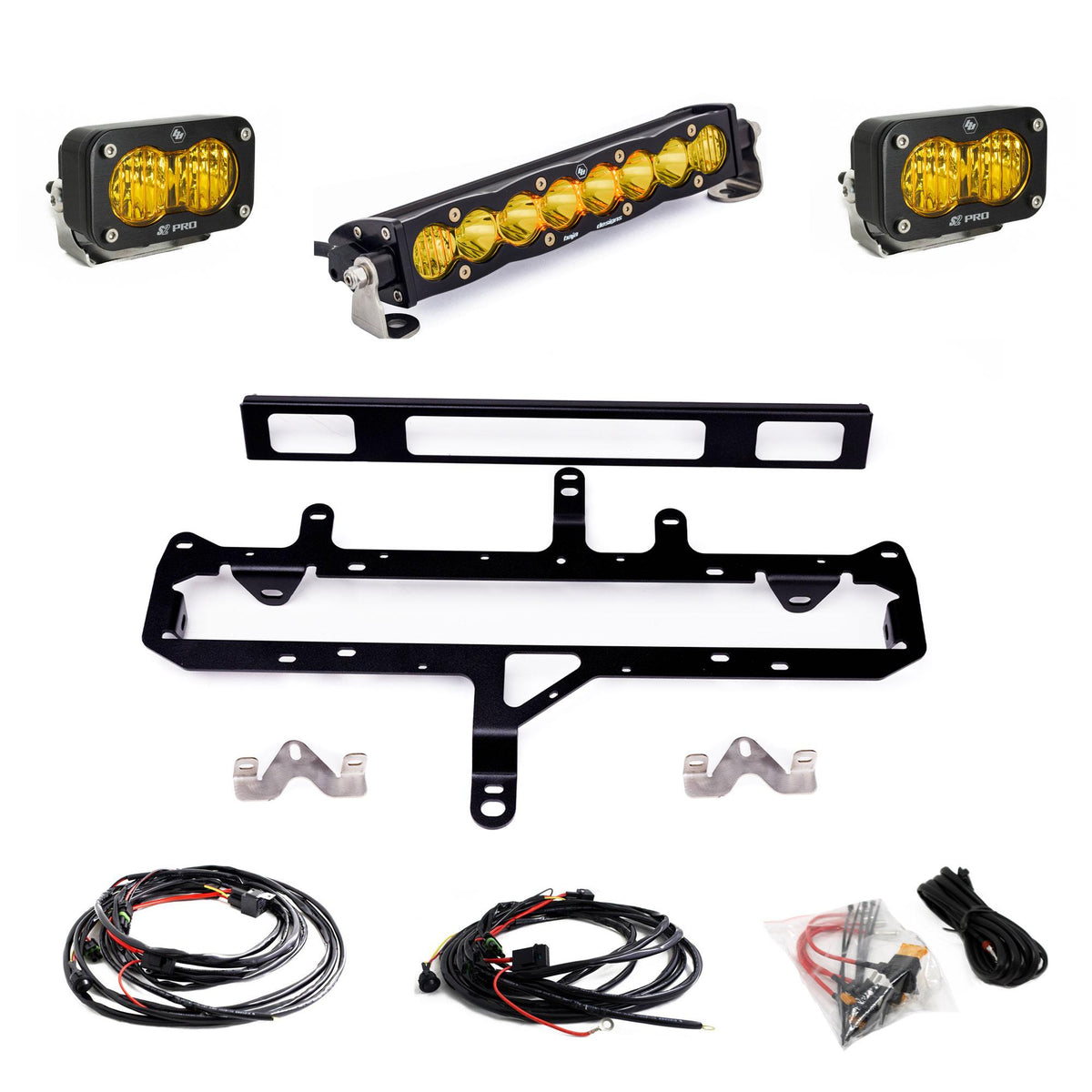Baja Designs S8 10-inch/S2 Pro Grille Light Kit 2024-On Toyota Tacoma TRD Pro