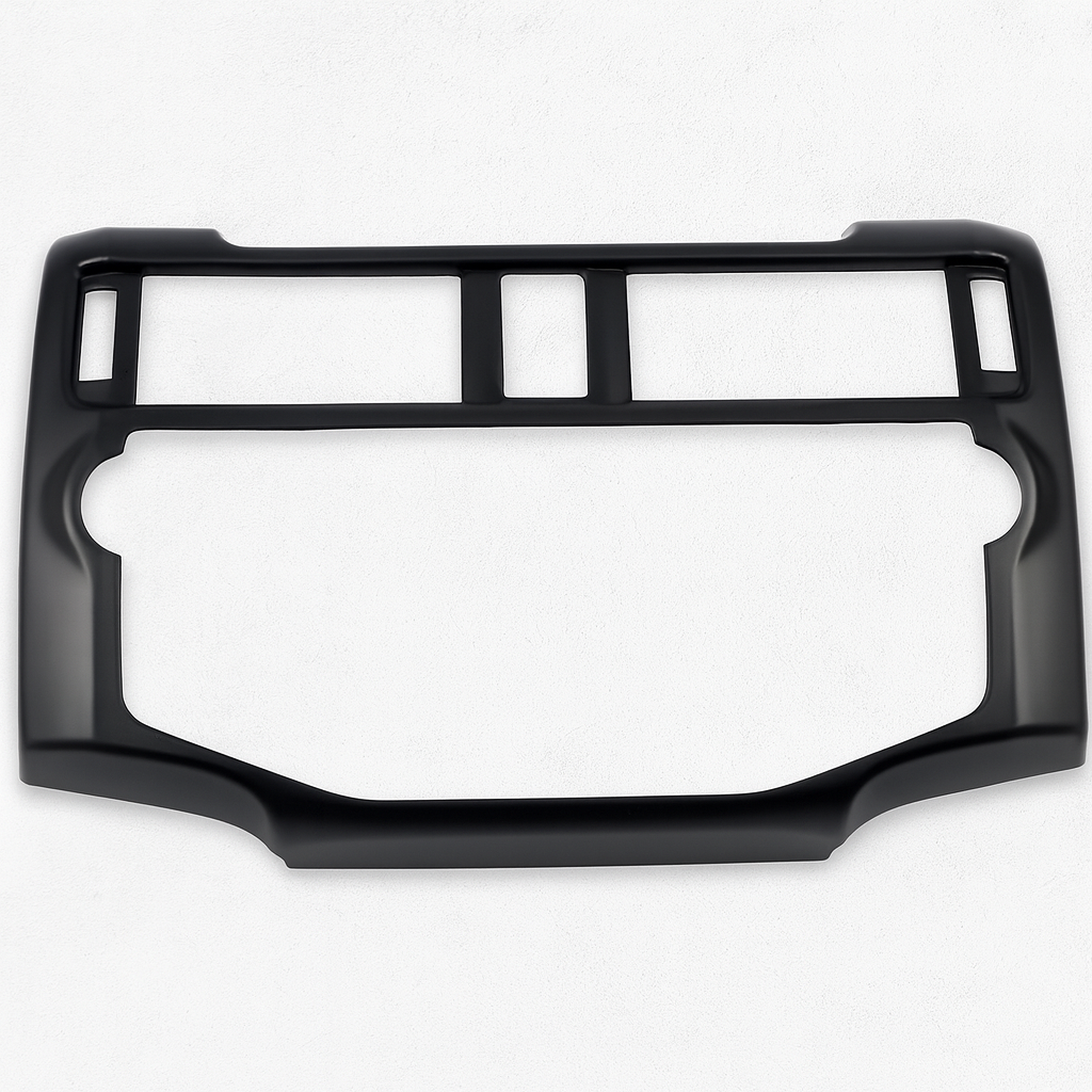 2014-2019 Toyota 4Runner Center Console Trim Cover - Black Dashboard Navigation Panel Overlay Kit (BACKORDERED - SHIPS END OF AUGUST)