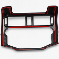 2014-2019 Toyota 4Runner Center Console Trim Cover - Black Dashboard Navigation Panel Overlay Kit (BACKORDERED - SHIPS END OF AUGUST)