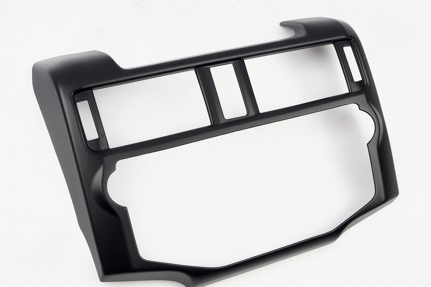 2014-2019 Toyota 4Runner Center Console Trim Cover - Black Dashboard Navigation Panel Overlay Kit (BACKORDERED - SHIPS END OF AUGUST)