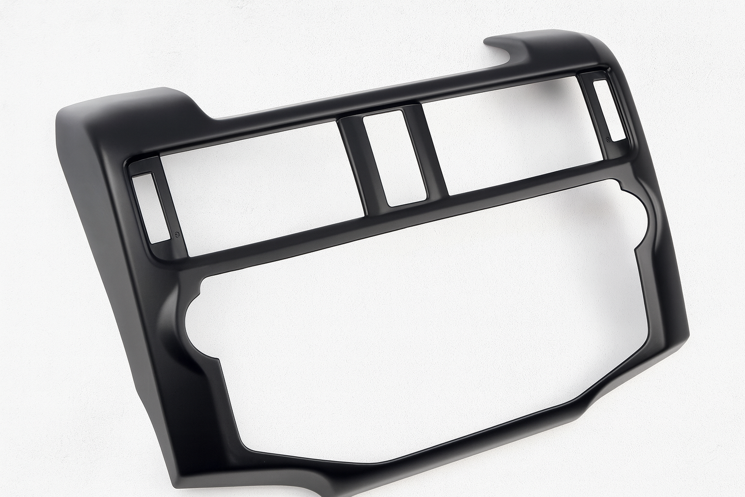 2014-2019 Toyota 4Runner Center Console Trim Cover - Black Dashboard Navigation Panel Overlay Kit (BACKORDERED - SHIPS END OF AUGUST)