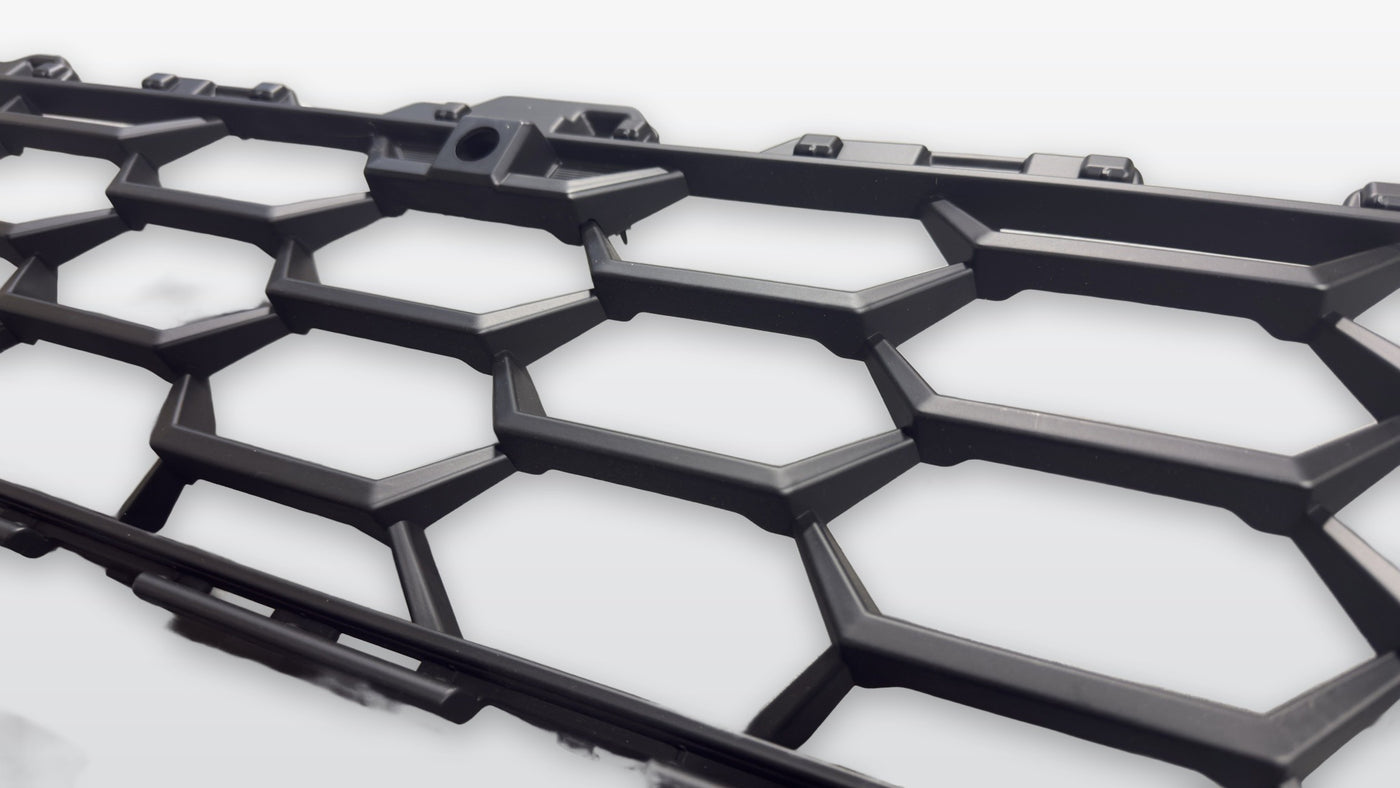 Honeycomb mesh detail with front camera housing, Apex Pro grille for 2025+ 4Runner