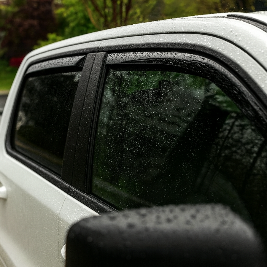 2022+ Tundra CrewMax Window Visors - 4pc Set - Dark Smoke