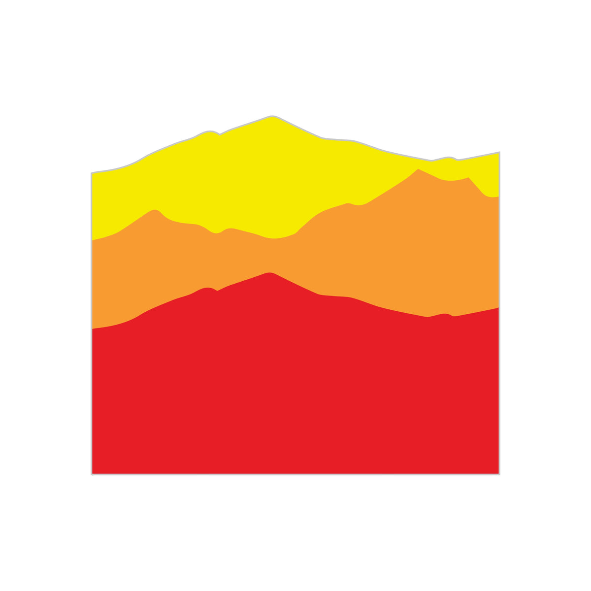 Sunset Mountain Decal