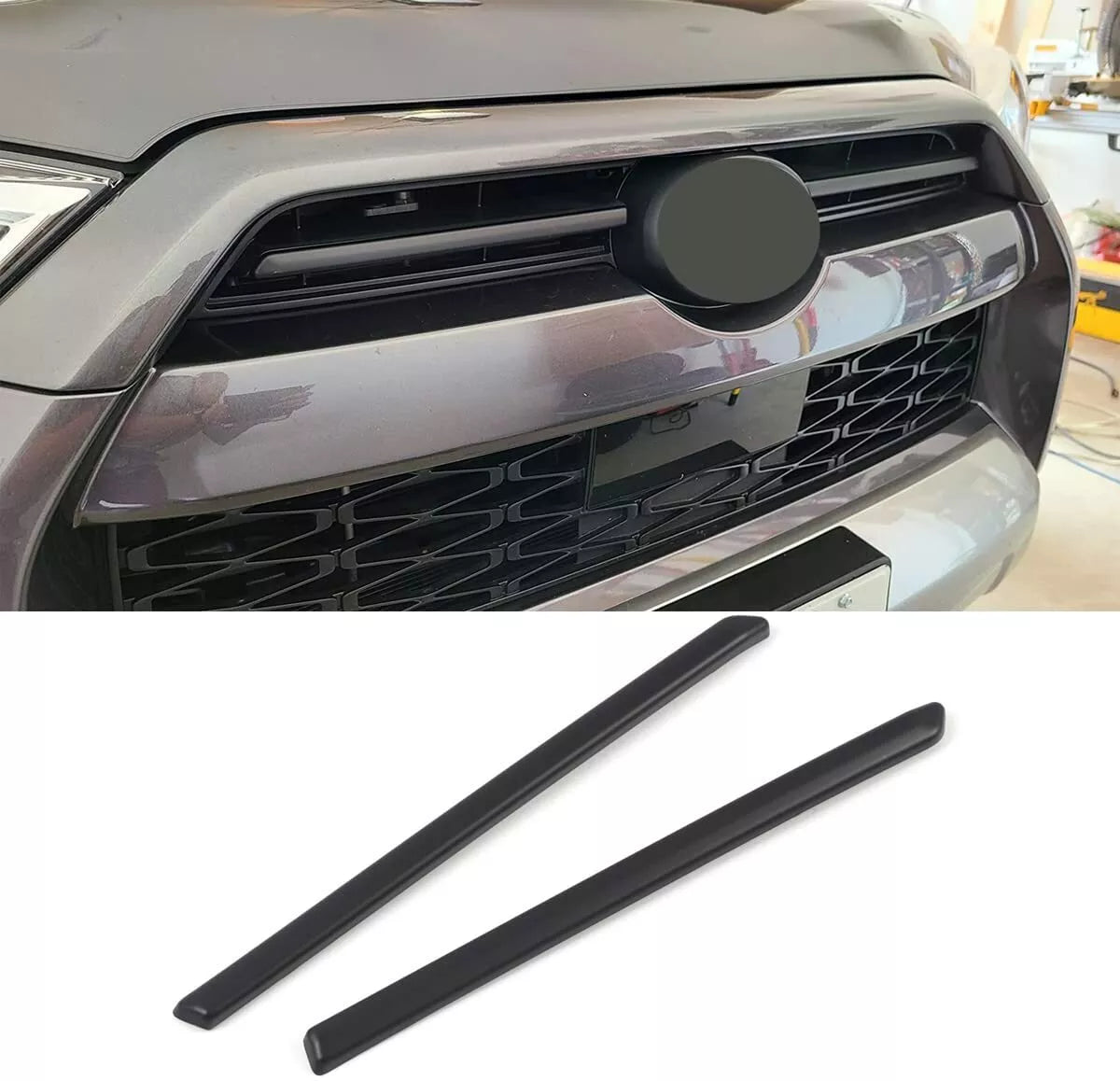 2020-2024 4Runner Grille Bar Black Overlays - Instant Chrome Cover