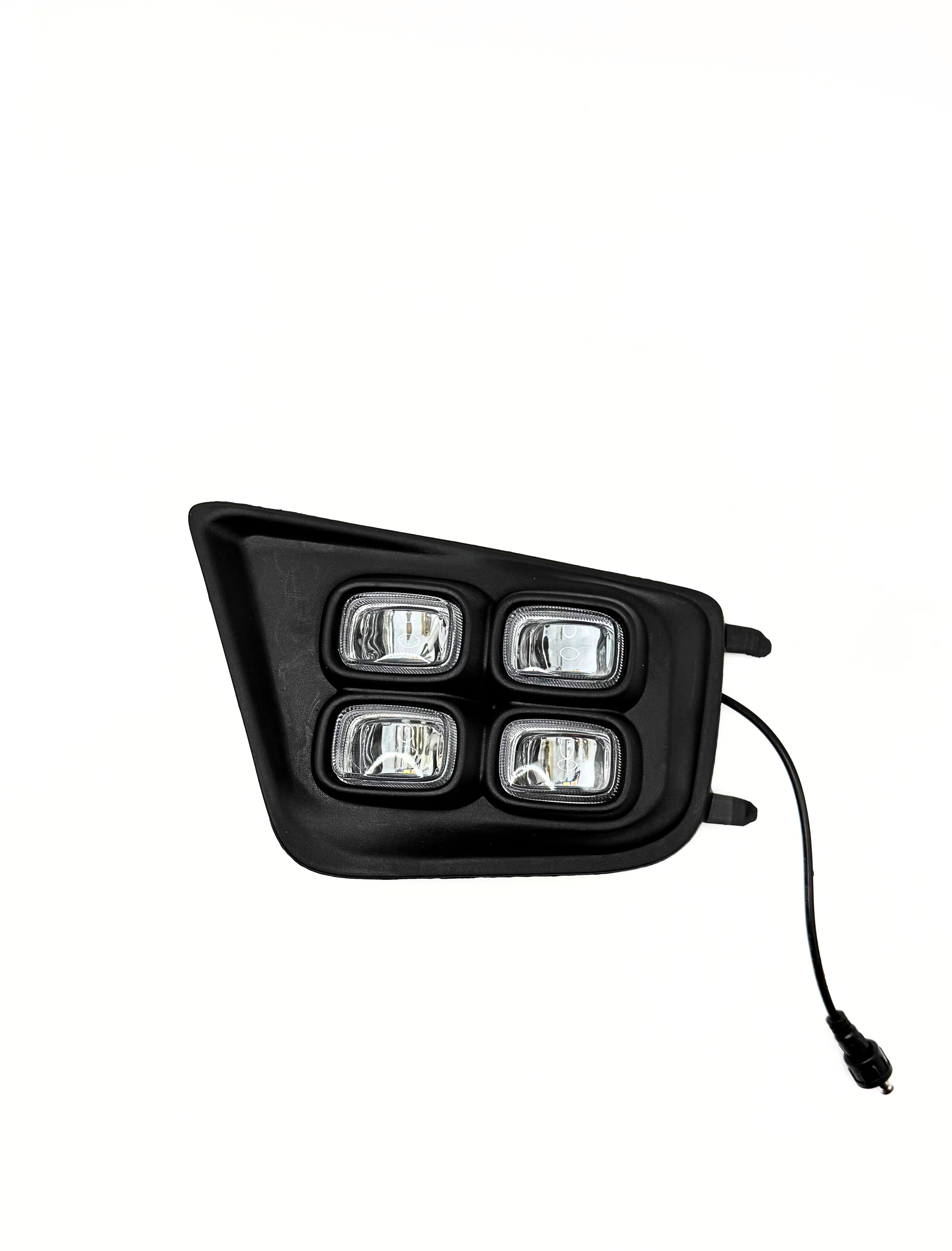Dual-Color 4-Eyes Style LED Fog Lights with Amber Turn Signals for 2012-2015 Toyota Tacoma