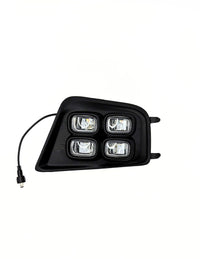 Dual-Color 4-Eyes Style LED Fog Lights with Amber Turn Signals for 2012-2015 Toyota Tacoma