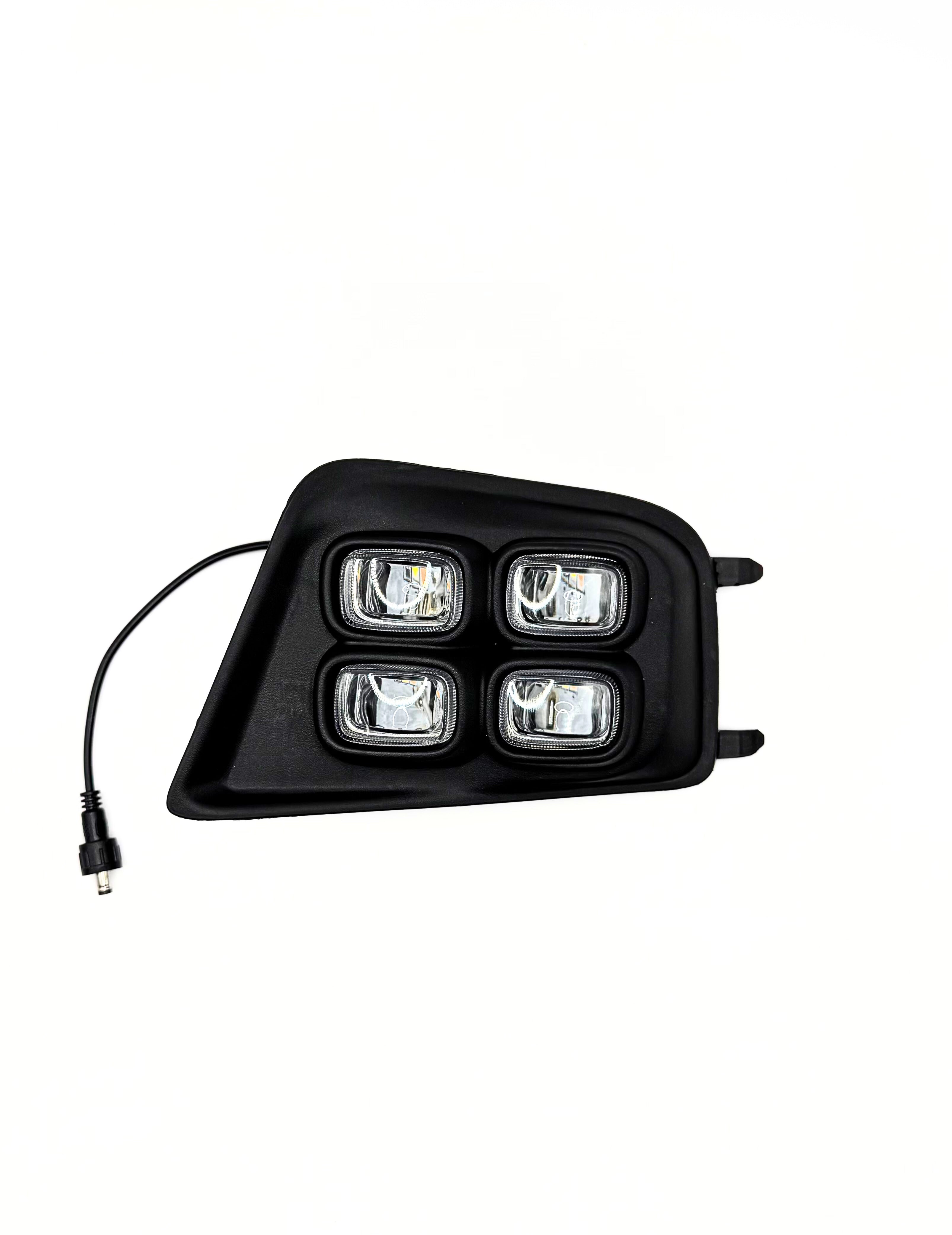 Dual-Color 4-Eyes Style LED Fog Lights with Amber Turn Signals for 2012-2015 Toyota Tacoma
