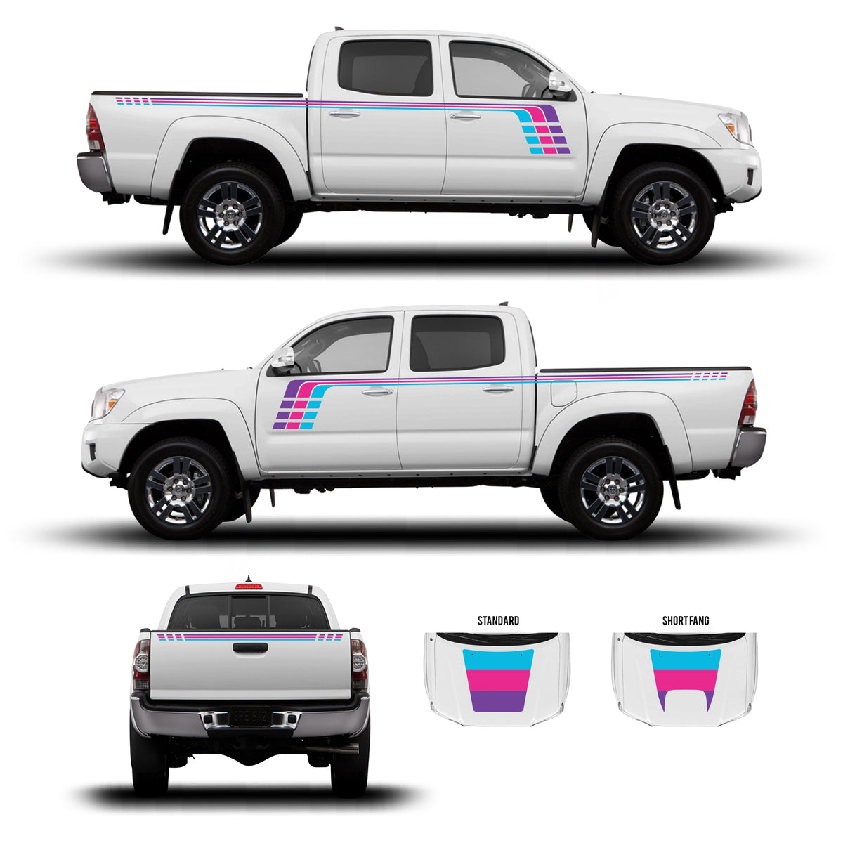 2005-15 Tacoma Checkered Stripe Kit