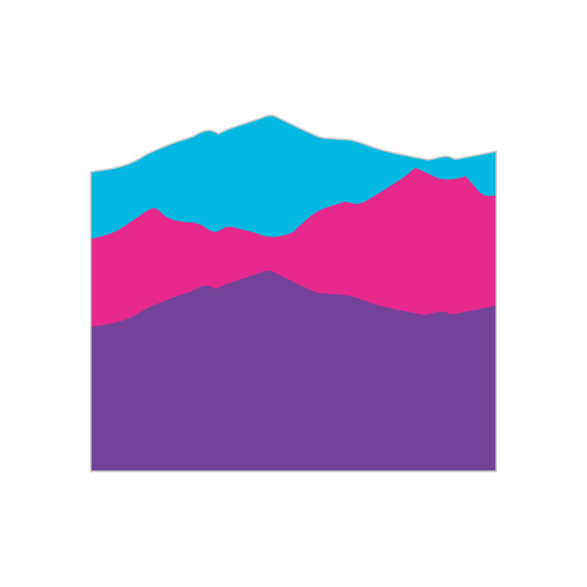 Sunset Mountain Decal