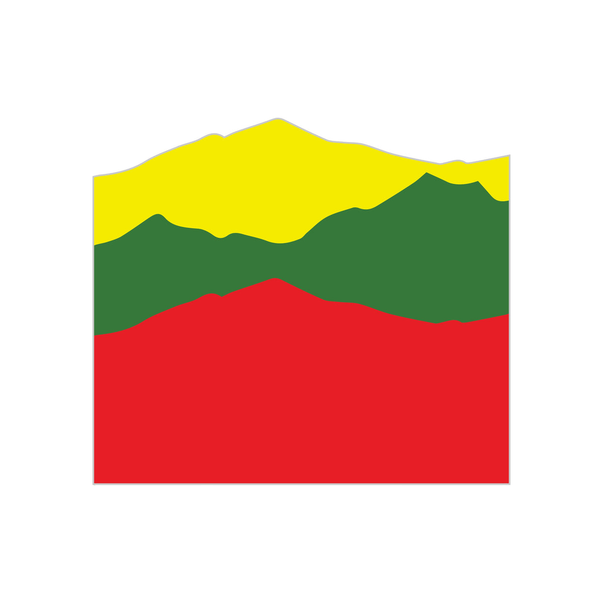 Sunset Mountain Decal