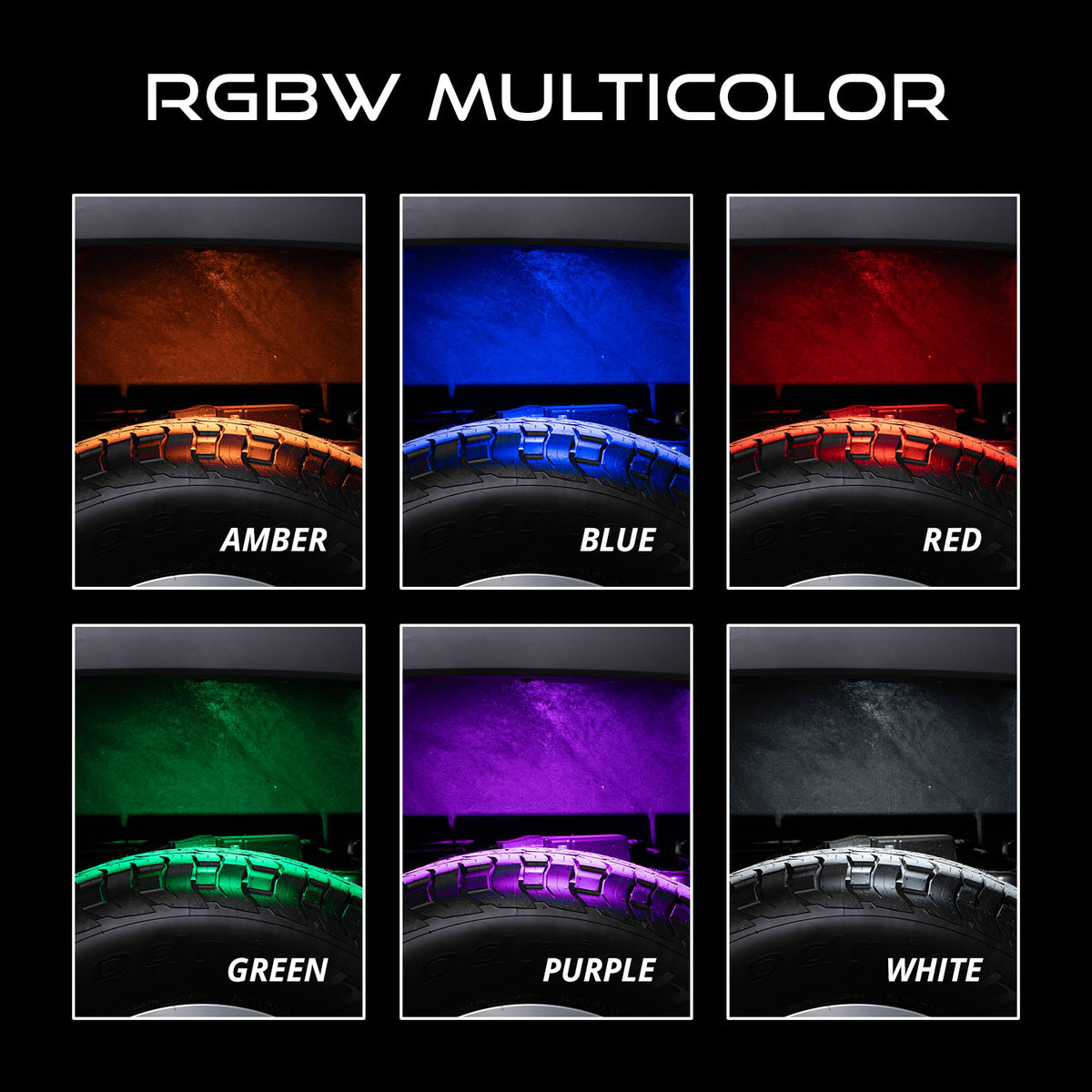 Diode Dynamics Stage Series LED Rock Light RGBW (add-on 2-pack)