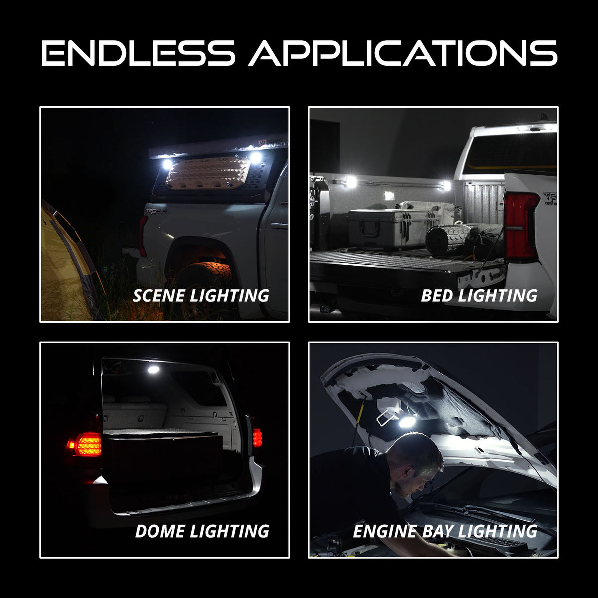 Diode Dynamics Stage Series LED Rock Light RGBW (add-on 2-pack)