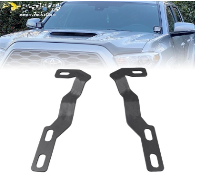 2016-2023 Toyota Tacoma Ditch Light Brackets - A-Pillar LED Pod Mounts - No-Drill Installation