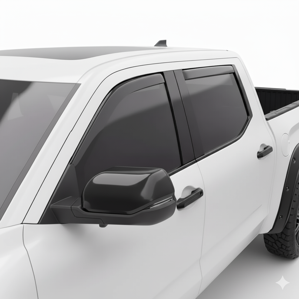 Premium Matte Black In-Channel Window Deflectors - 2022-2025 Toyota Tu ...