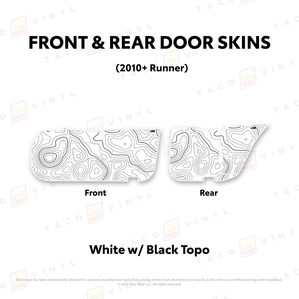 2010-24 4Runner Door Skins (Lower Section)