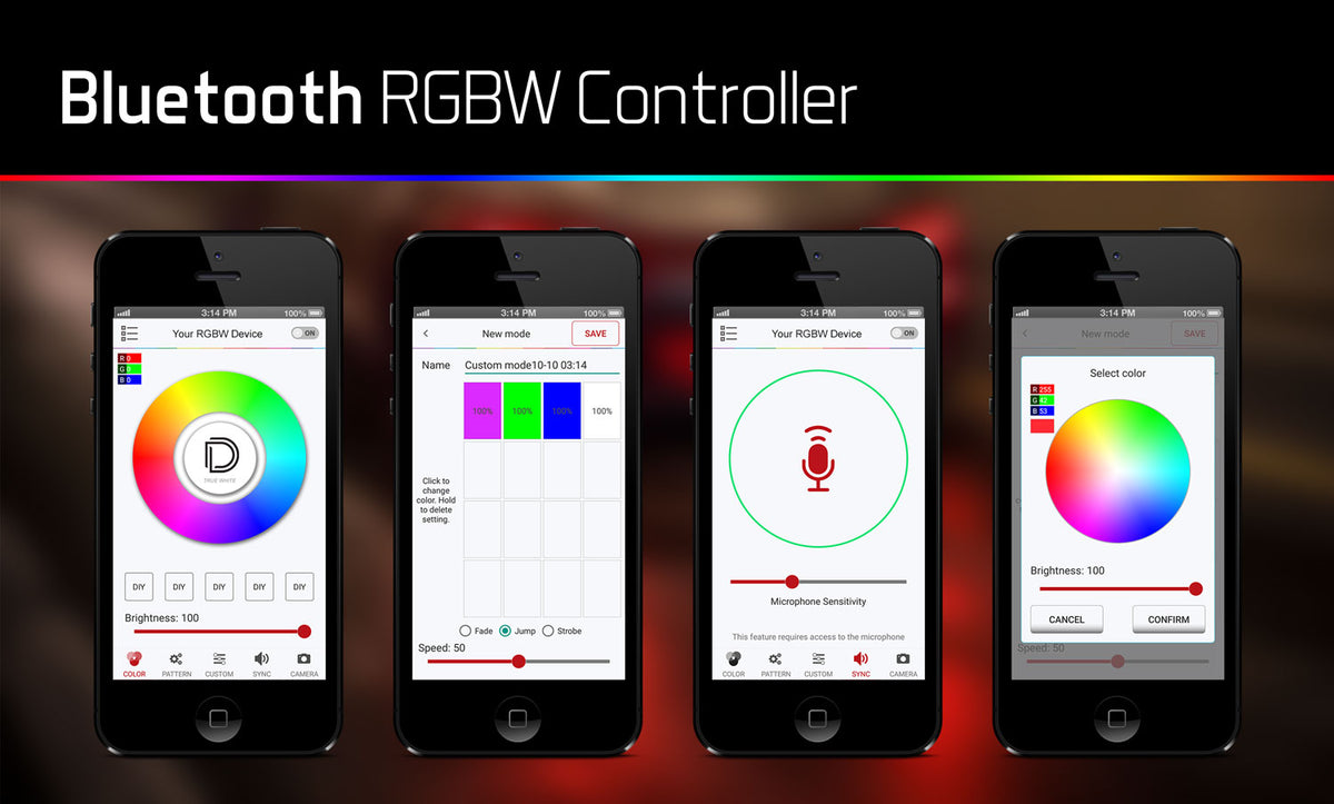 Diode Dynamics Bluetooth M8 Controller 1ch RGBW