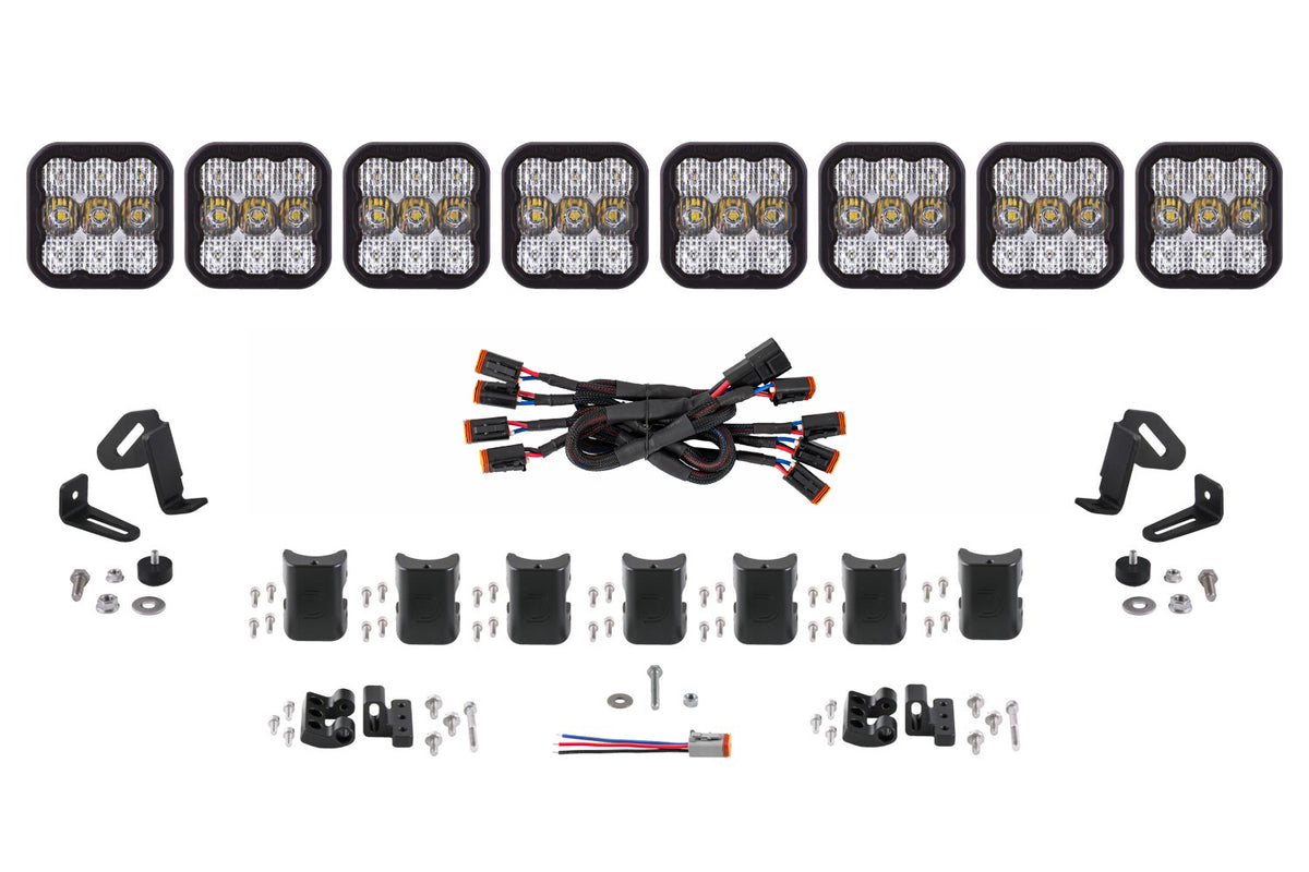 Diode Dynamics SS5 Universal CrossLink 8-Pod Light Bar Sport