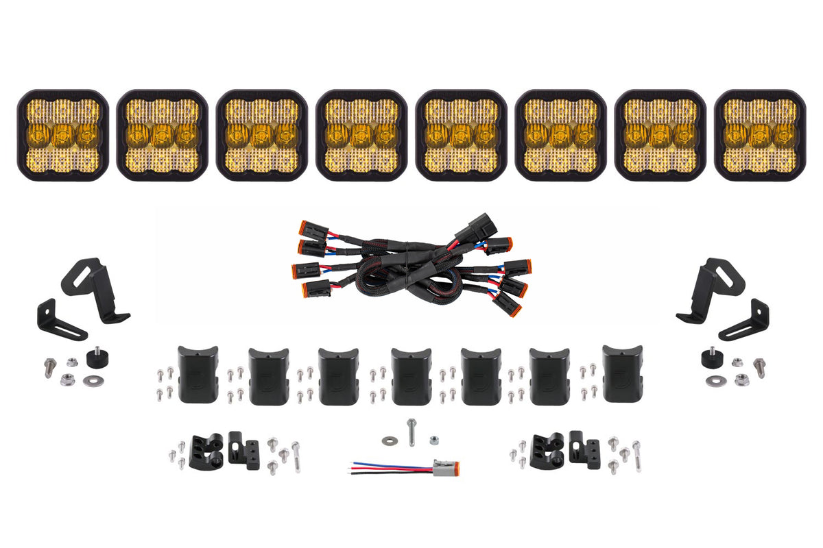Diode Dynamics SS5 Universal CrossLink 8-Pod Light Bar Sport