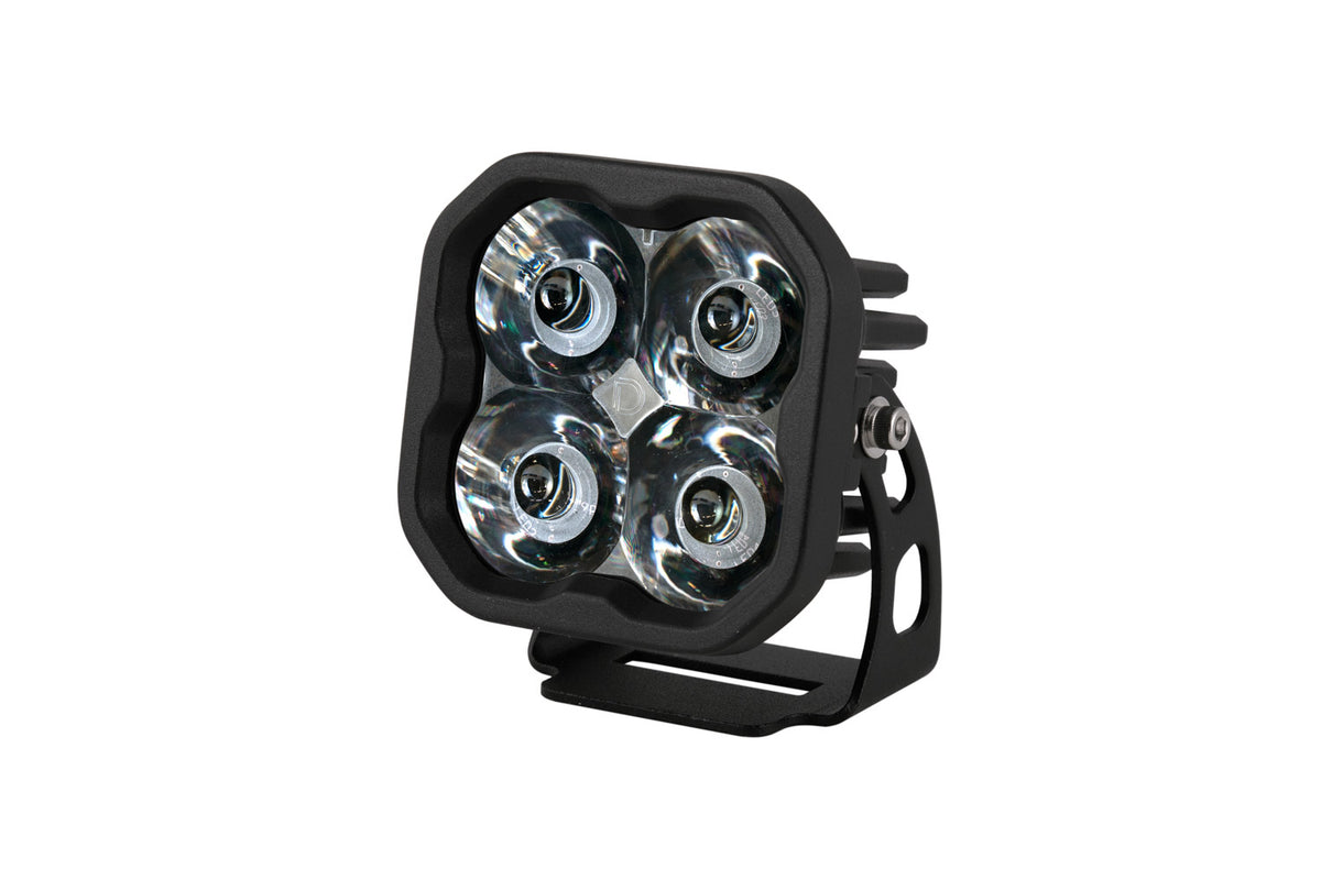 Diode Dynamics SS3 LED Pod Red Backlight Pro White Spot (Single)