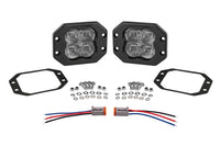 Diode Dynamics SS3 LED Pod Red Backlight Flush White (Pair)