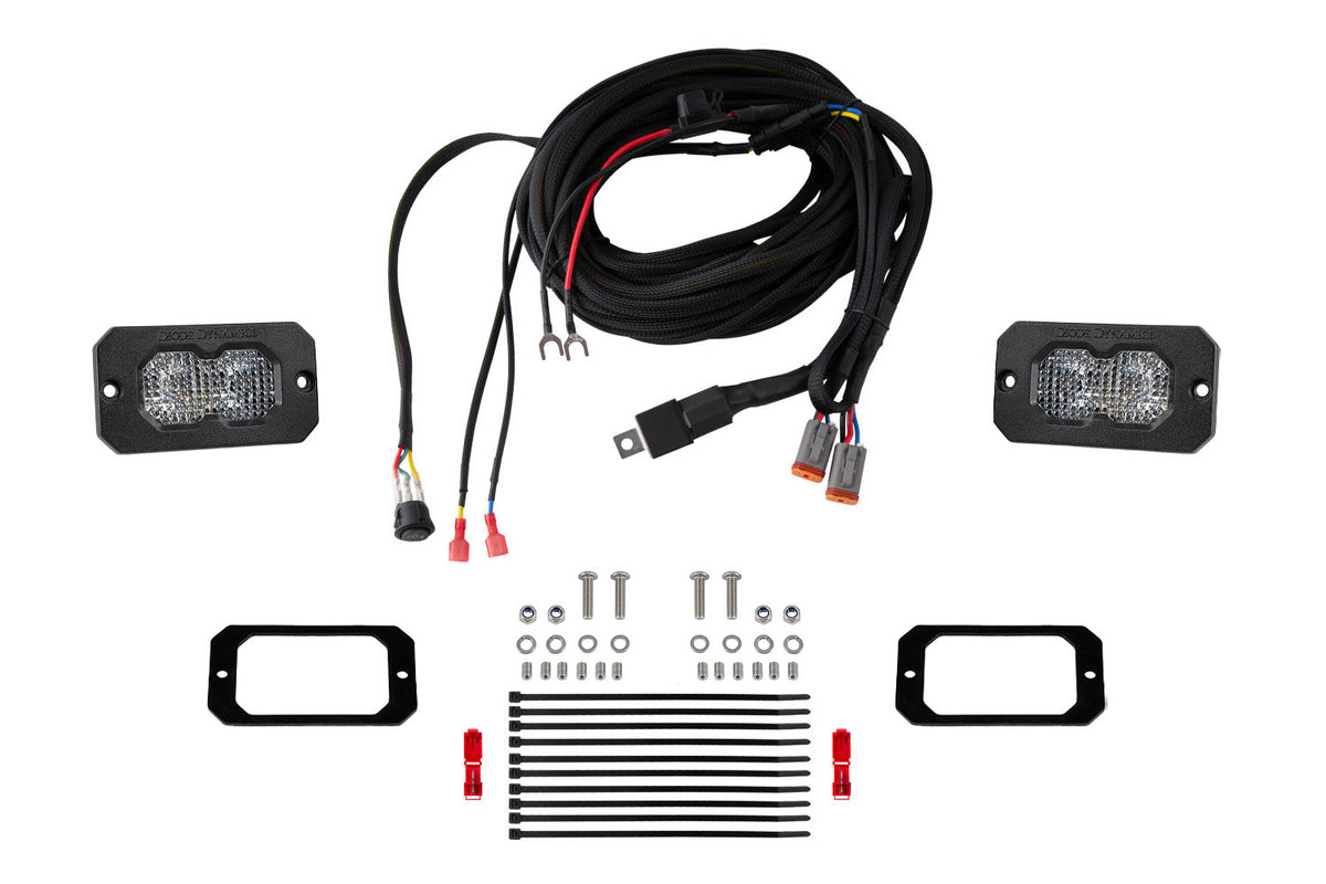 Diode Dynamics Stage Series Flush Mount Reverse Light Kit C2 2.0