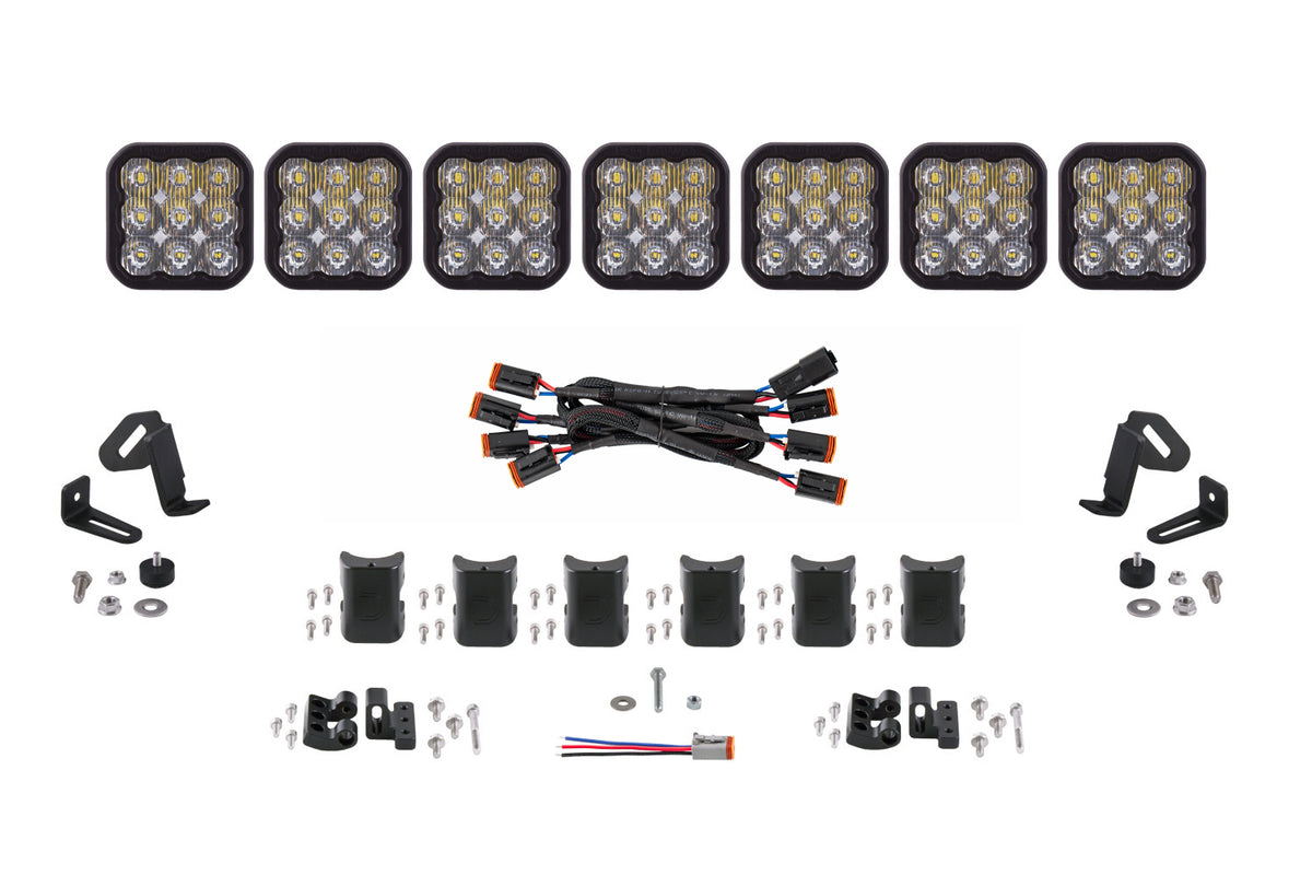 Diode Dynamics SS5 Universal CrossLink 7-Pod Light Bar Sport