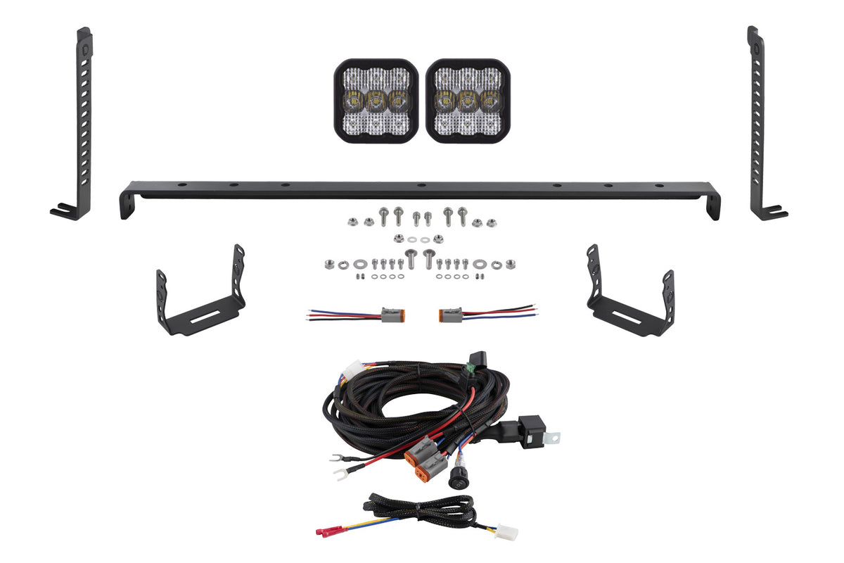 Diode Dynamics SS5 Stealth Grille LED 2-Pod Kit for 2014-2024 Toyota 4Runner