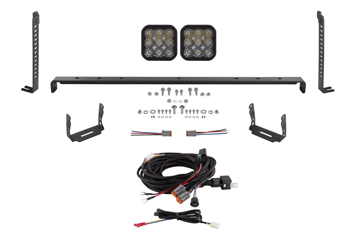 Diode Dynamics SS5 Stealth Grille LED 2-Pod Kit for 2014-2024 Toyota 4Runner