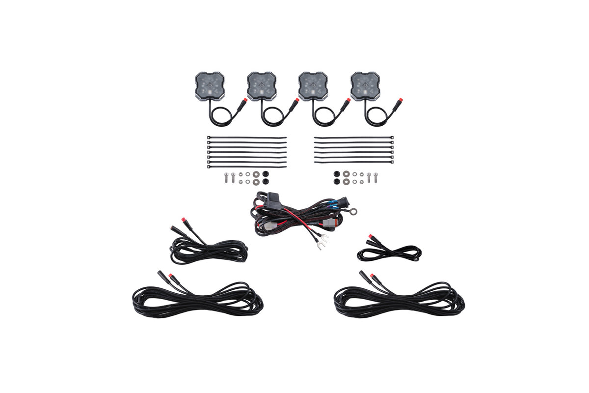 Diode Dynamics Rock Light Installer Kit RGBW (4-pack)