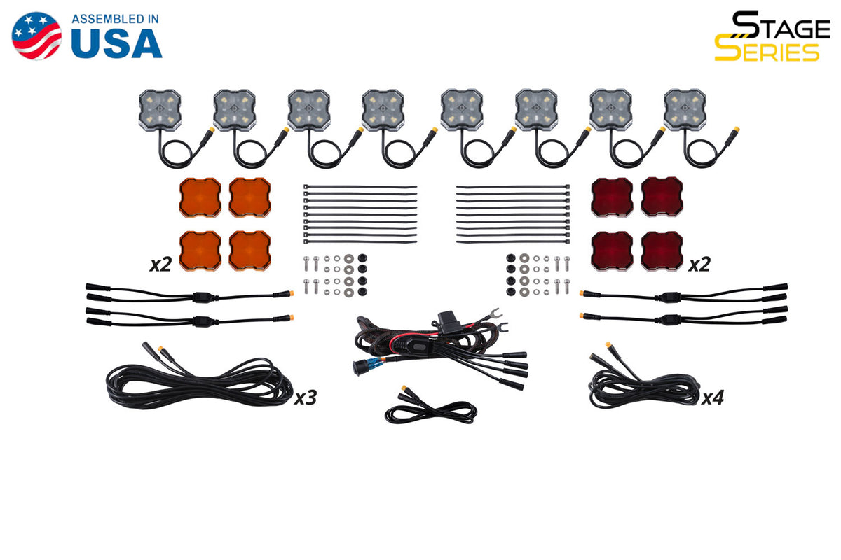 Diode Dynamics Single-Color Rock Light Installer Magnet Mount Kit (8-pack)
