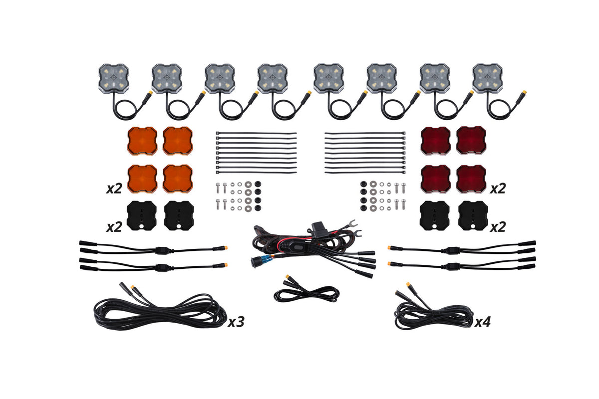 Diode Dynamics Single-Color Rock Light Installer Magnet Mount Kit (8-pack)