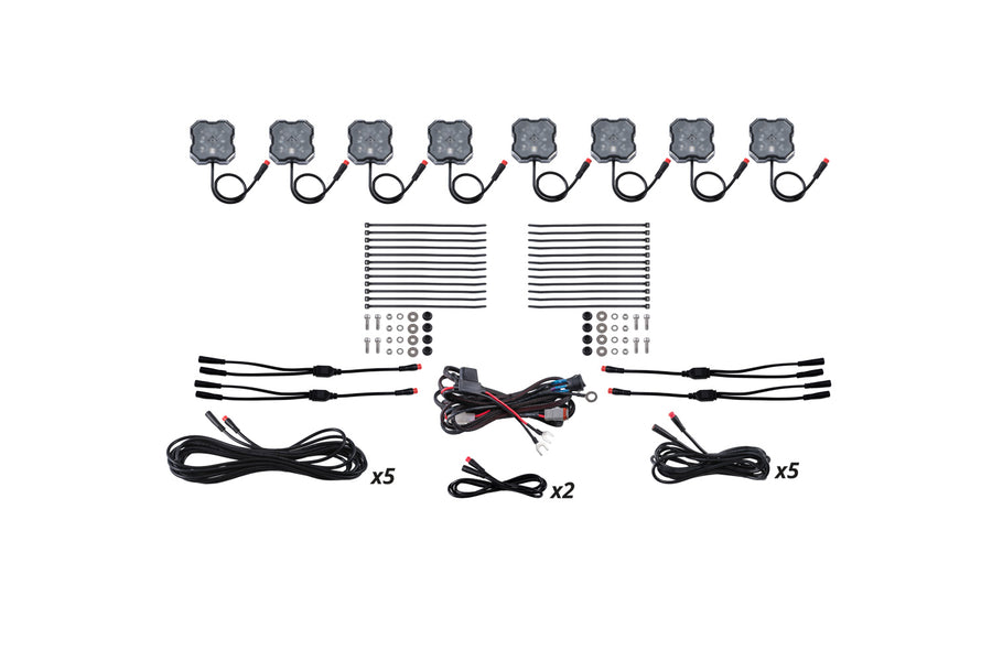 Diode Dynamics Rock Light Installer Kit RGBW (8-pack)