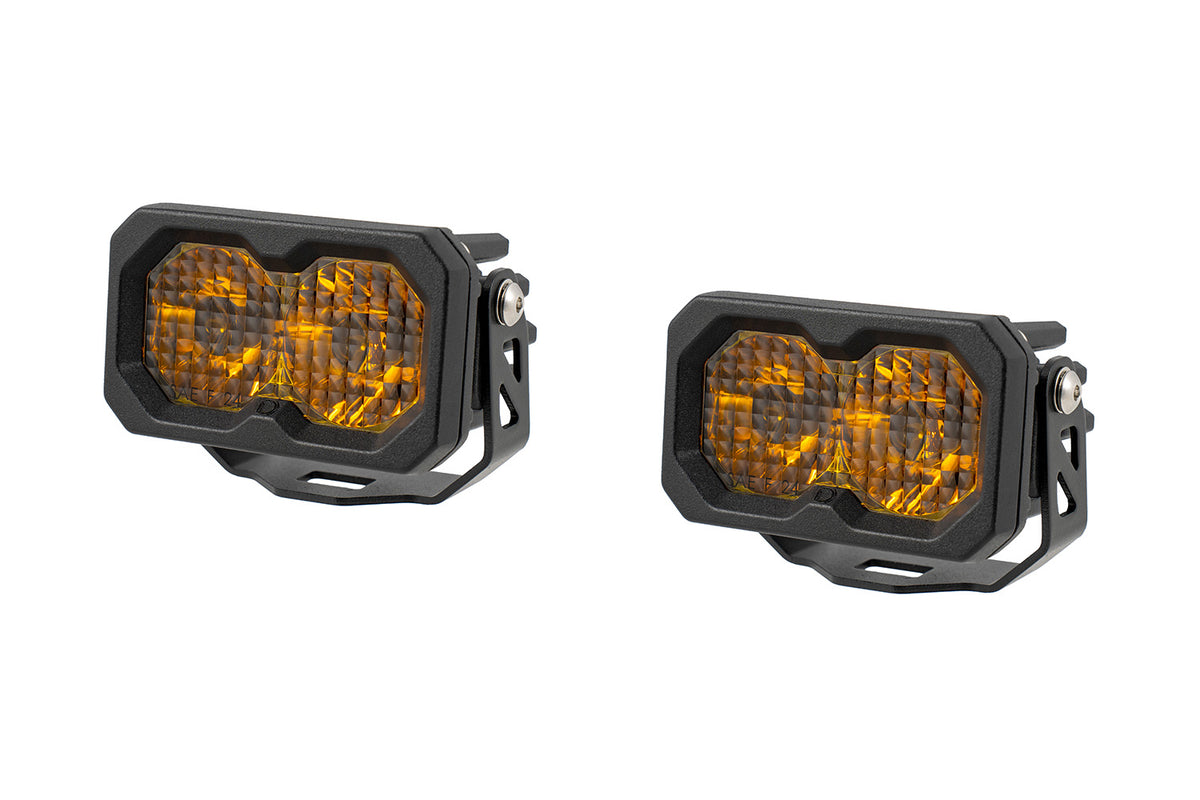 Diode Dynamics C2 2.0 LED Pod Amber Backlight (Pair)