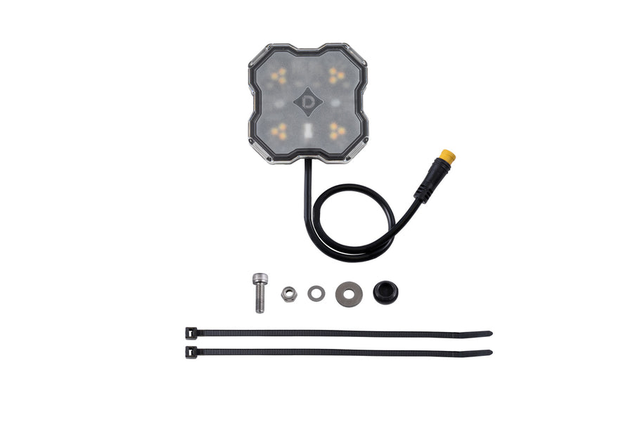 Diode Dynamics Stage Series Dual-Color LED Rock Light M8 (Single)