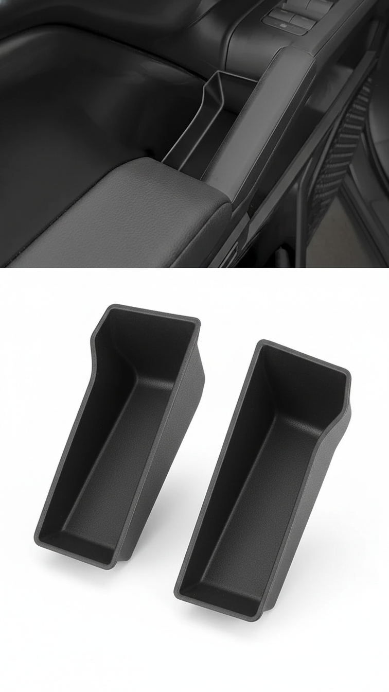 Door Handle Storage Bins for Toyota Tacoma (2024-2026) – Front Door Grab Handle Insert Tray | YotaTribe