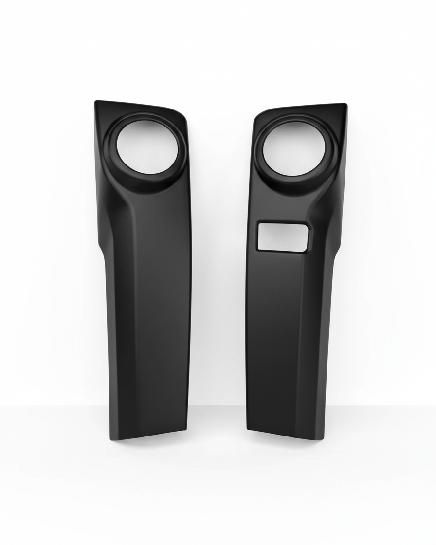 A/C Control Panel Overlays for Toyota 4Runner (2010-2024) – Matte Black Chrome Delete | YotaTribe