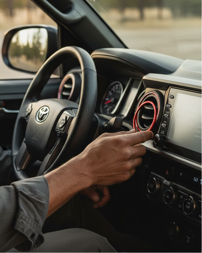 Red A/C Vent Rings for Toyota Tacoma (2016-2023) – Interior Trim Accent | YotaTribe